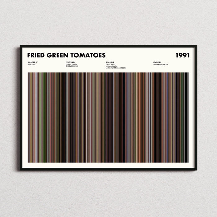 Fried Green Tomatoes Movie Barcode Poster