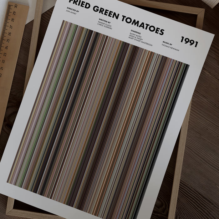 Fried Green Tomatoes Movie Barcode Poster