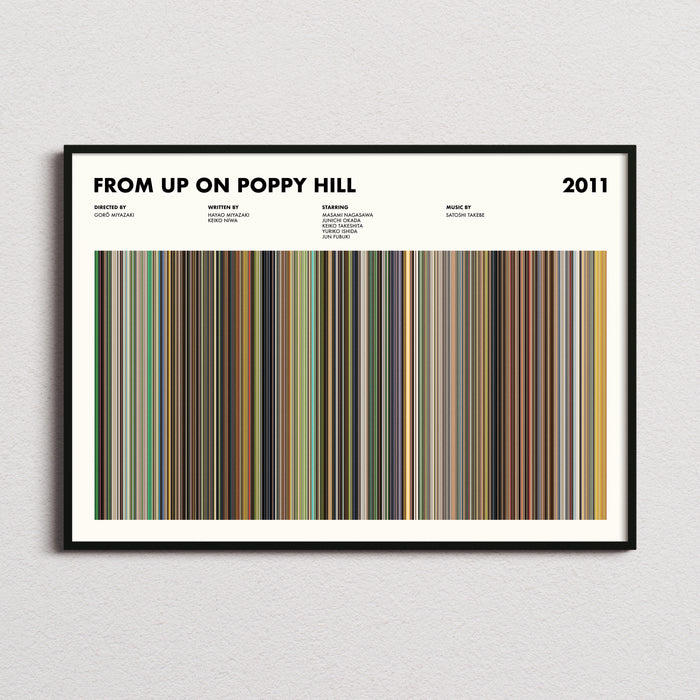 From Up On Poppy Hill Movie Barcode Poster