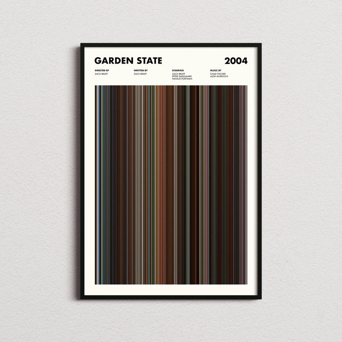 Garden State Movie Barcode Poster