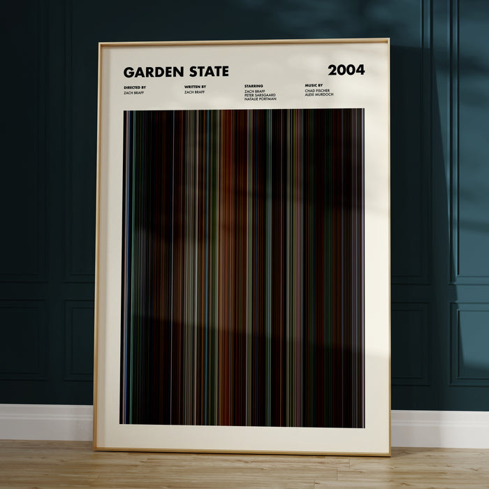 Garden State Movie Barcode Poster