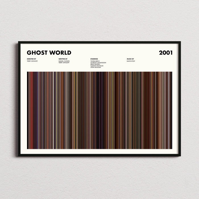 Ghost World Movie Barcode Poster