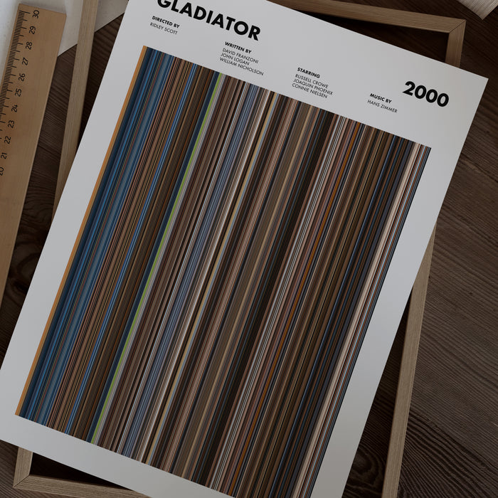 Gladiator Movie Barcode Poster