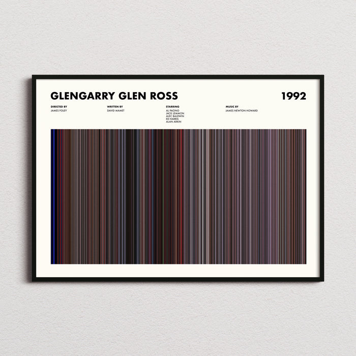 Glengarry Glen Ross Movie Barcode Poster