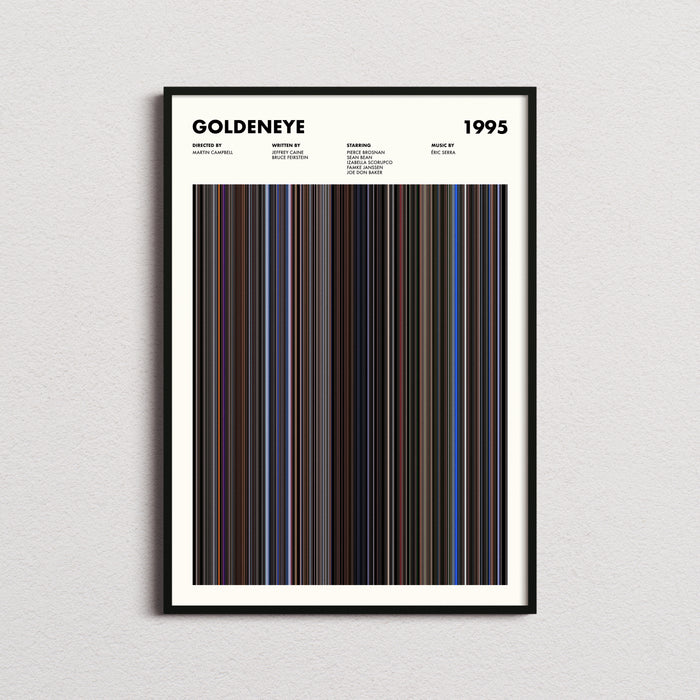 Goldeneye Movie Barcode Poster