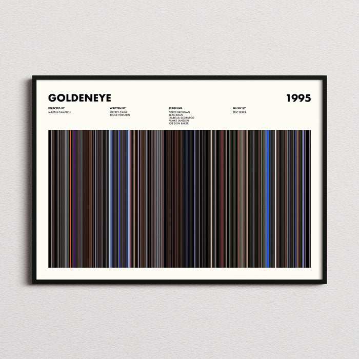 Goldeneye Movie Barcode Poster