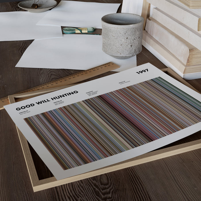 Good Will Hunting Movie Barcode Poster