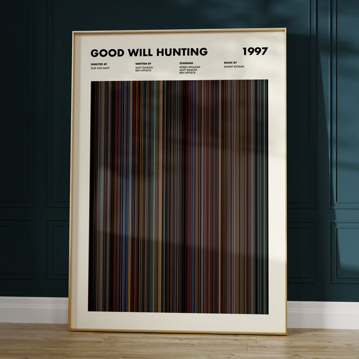 Good Will Hunting Movie Barcode Poster