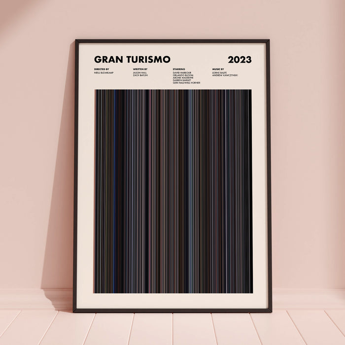 Gran Turismo Movie Barcode Poster