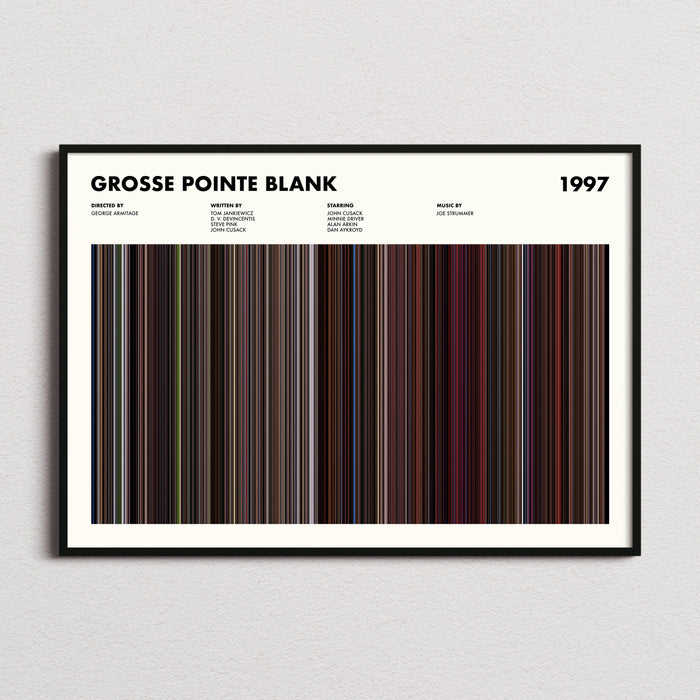 Grosse Pointe Blank Movie Barcode Poster