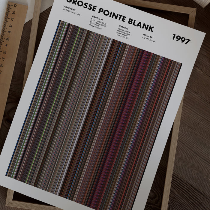 Grosse Pointe Blank Movie Barcode Poster