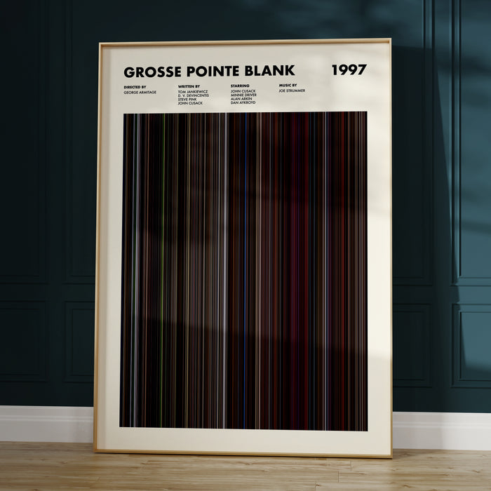 Grosse Pointe Blank Movie Barcode Poster
