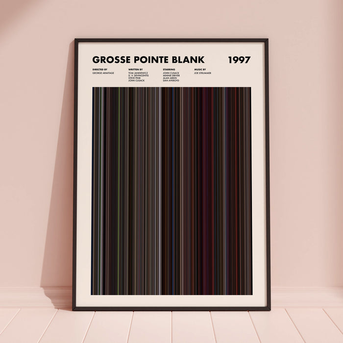 Grosse Pointe Blank Movie Barcode Poster