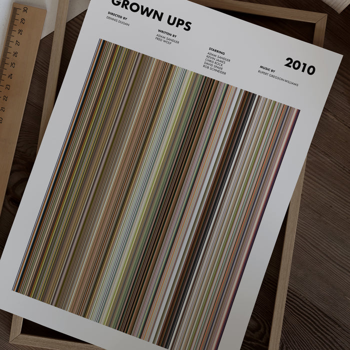 Grown Ups Movie Barcode Poster