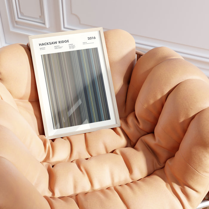 Hacksaw Ridge Movie Barcode Poster