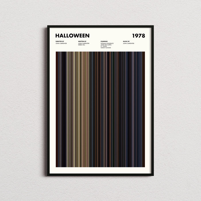 Halloween Movie Barcode Poster