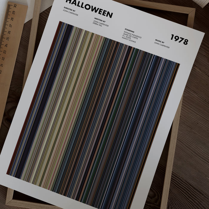 Halloween Movie Barcode Poster