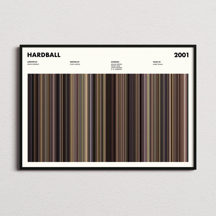 Hardball Movie Barcode Poster