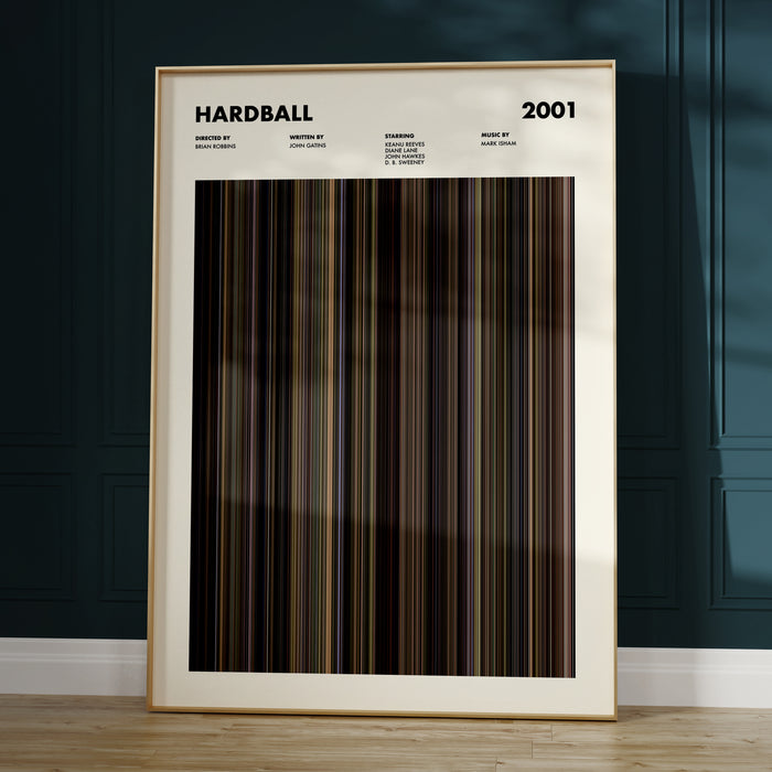 Hardball Movie Barcode Poster
