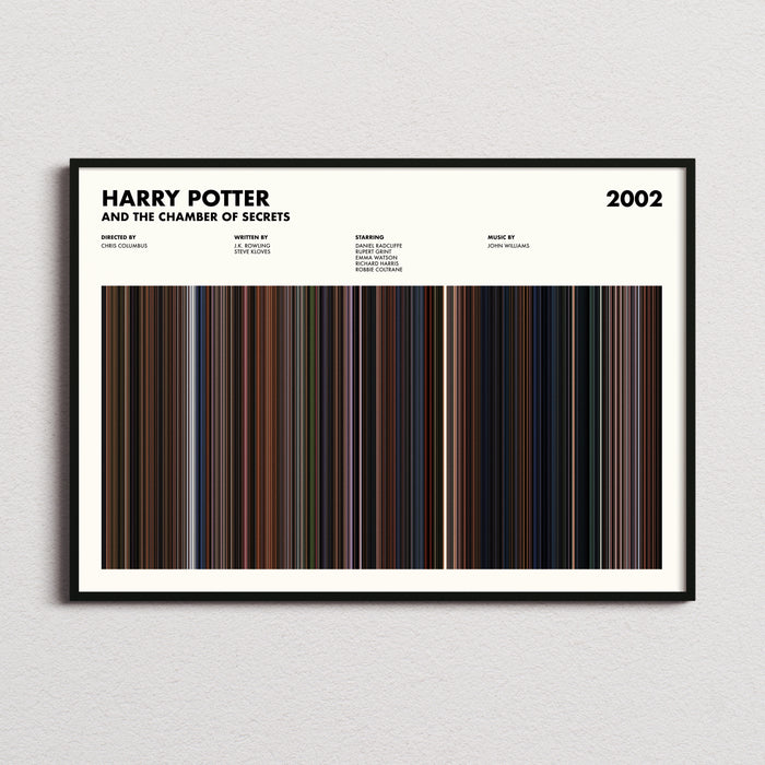Harry Potter and the Chamber of Secrets Movie Barcode Poster