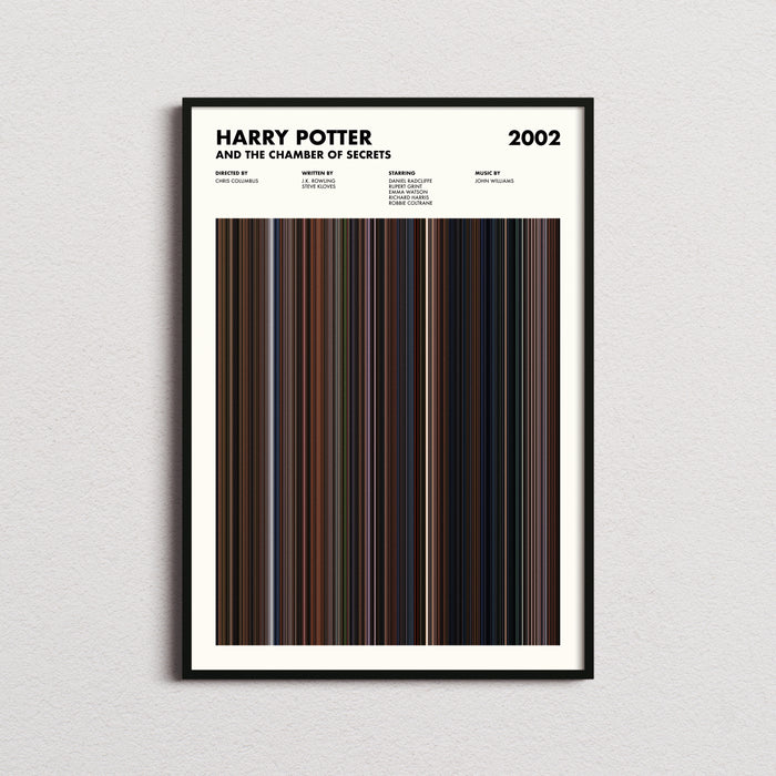 Harry Potter and the Chamber of Secrets Movie Barcode Poster