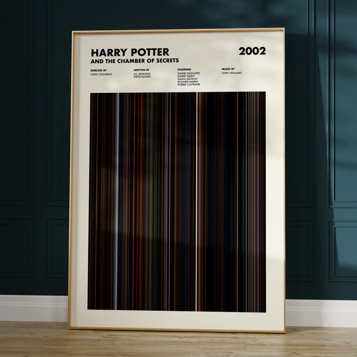 Harry Potter and the Chamber of Secrets Movie Barcode Poster
