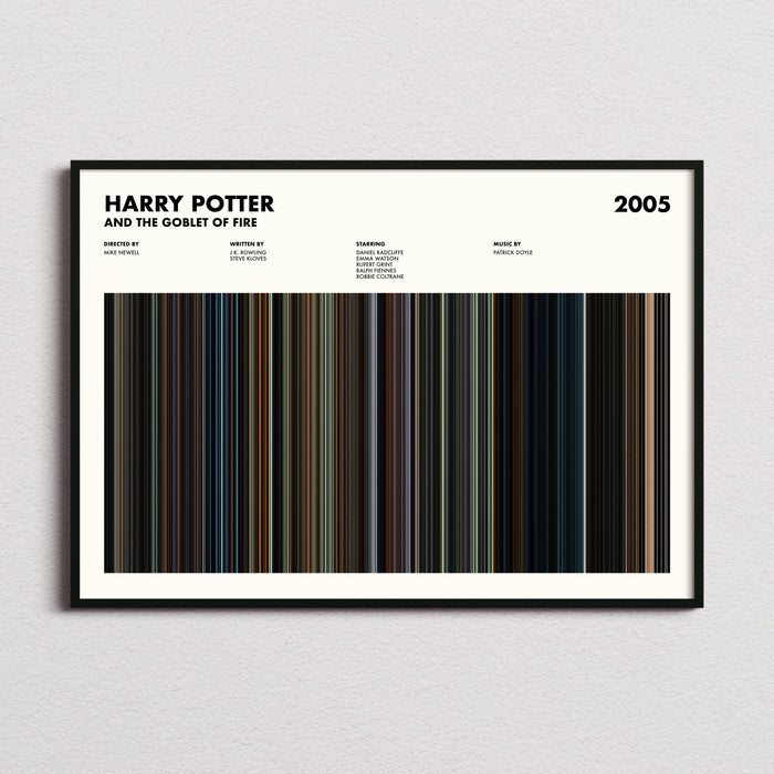 Harry Potter and the Goblet of Fire Movie Barcode Movie Barcode Poster