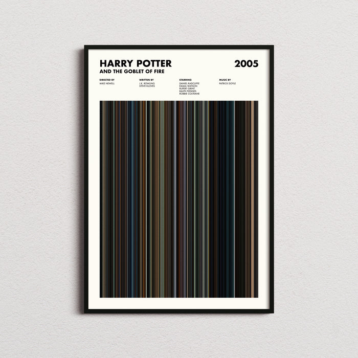 Harry Potter and the Goblet of Fire Movie Barcode Movie Barcode Poster