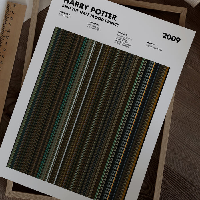 Harry Potter and the Half Blood Prince Movie Barcode Poster