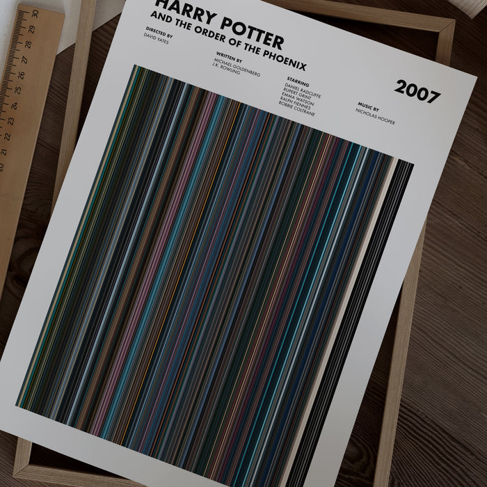 Harry Potter and the Order of the Phoenix Movie Barcode Movie Barcode Poster