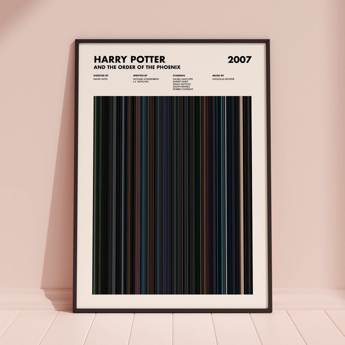 Harry Potter and the Order of the Phoenix Movie Barcode Movie Barcode Poster
