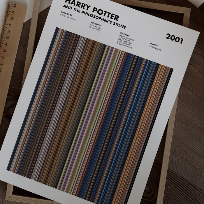 Harry Potter and the Philosopher's Stone Movie Barcode Poster