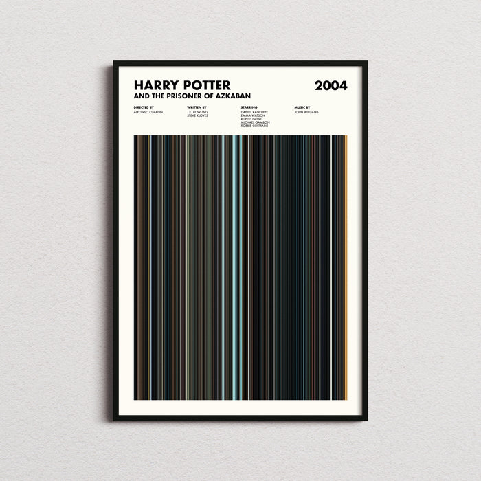Harry Potter and the Prisoner of Azkaban Movie Barcode Movie Barcode Poster