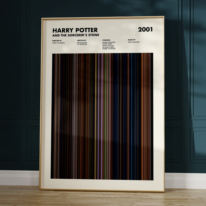 Harry Potter and the Sorcerer's Stone Movie Barcode Poster