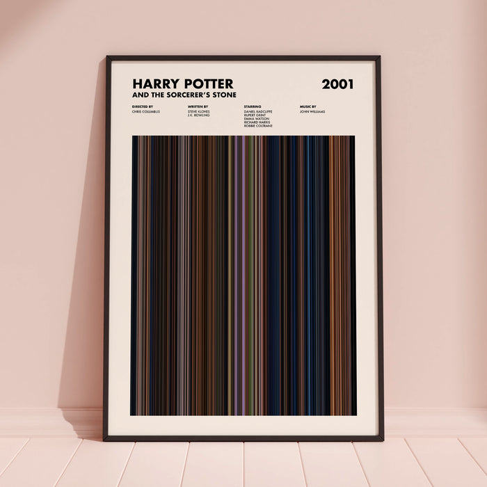 Harry Potter and the Sorcerer's Stone Movie Barcode Poster
