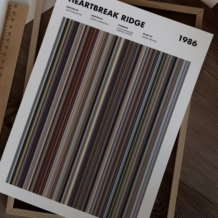 Heartbreak Ridge Movie Barcode Poster