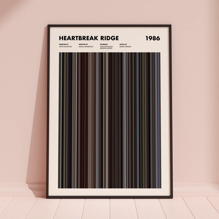 Heartbreak Ridge Movie Barcode Poster