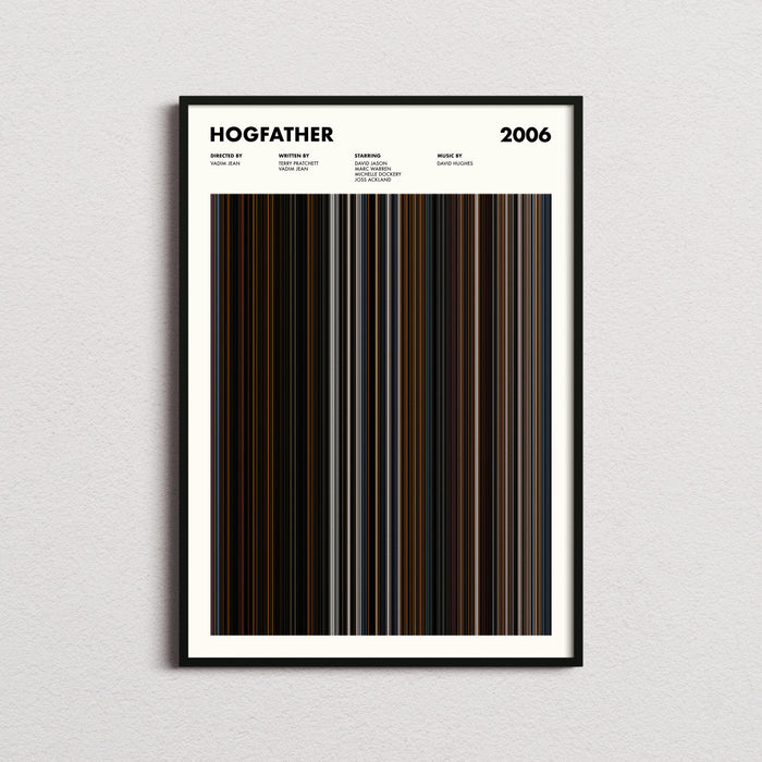 Hogfather Movie Barcode Poster