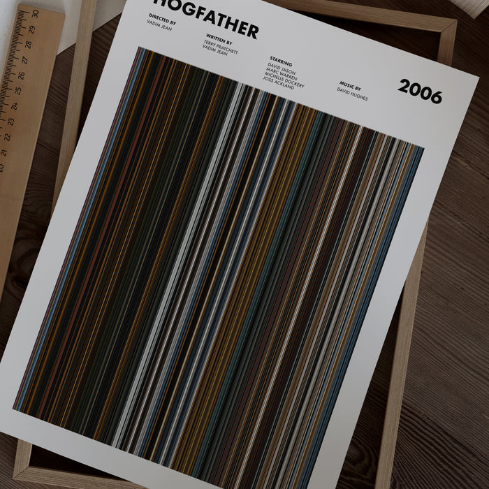 Hogfather Movie Barcode Poster