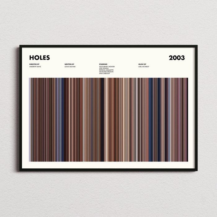 Holes Movie Barcode Poster