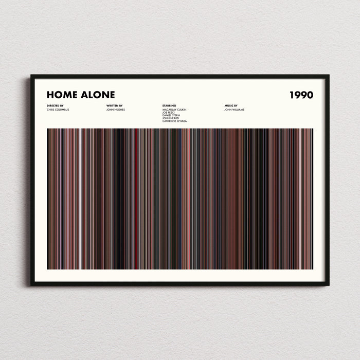 Home Alone Movie Barcode Poster