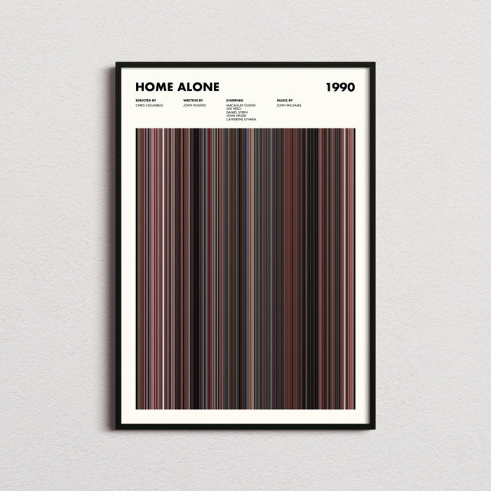 Home Alone Movie Barcode Poster