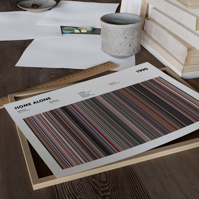 Home Alone Movie Barcode Poster