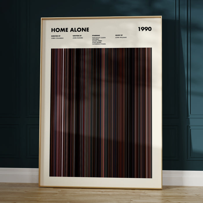 Home Alone Movie Barcode Poster