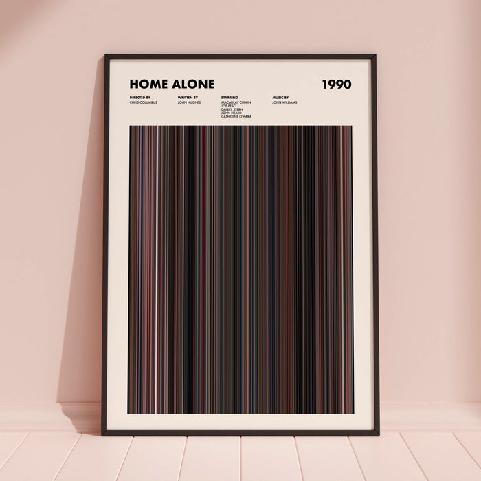 Home Alone Movie Barcode Poster