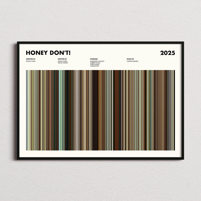 Honey Don't! Movie Barcode Poster