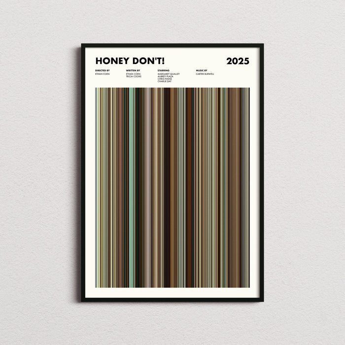 Honey Don't! Movie Barcode Poster