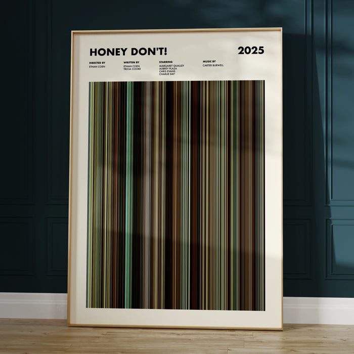 Honey Don't! Movie Barcode Poster
