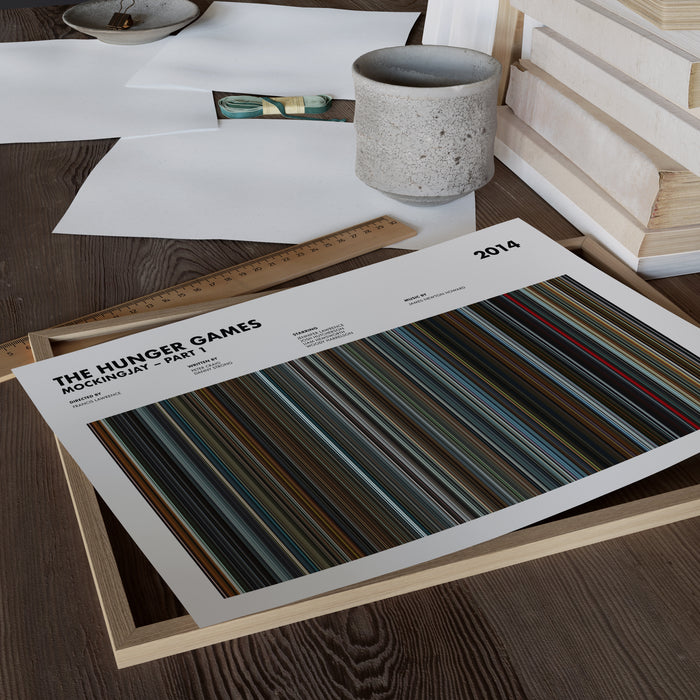 The Hunger Games Mockingjay Part 1 Movie Barcode Poster