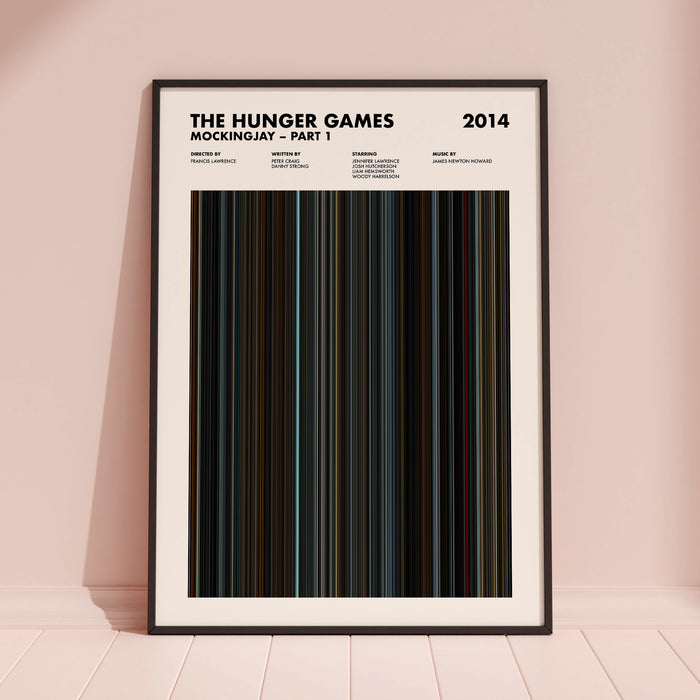 The Hunger Games Mockingjay Part 1 Movie Barcode Poster